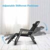 Heavy Duty Garden Furniture Sets Sun LoungerCamping Garden Chairs Folding Zero Gravity Deck Chair Recliner Reclining Waterproof Chaise Loungers M