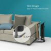Modernsolid Height Adjustable Sofa Side End Table Folding Laptop Desk Computer Table CShaped Overbed Table Snack Table for Couch Coffee Living Ro