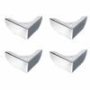 4PCS Furniture Legs 2 inch Metal Sofa Legs Silvery Color Replacement for Coffee Table TV Cabinet Ottoman Sofa Couch Cupboard Foot