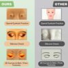 The Perfect Aid to Practicing Makeup Facial Eye Makeup Practice Board Silicone Practice Makeup Face Board Lash View Eyelids Training for Practice