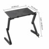NA Adjustable Portable Folding Laptop Desk Computer Table Stand Tray for Bed Useful Side Tables Furniture Living Room Table