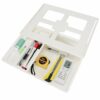 BORDSTRACT Under Desk Storage Drawer, Self Adhesive Under Table Drawer Attachment, Hidden Plastic Desk Storage Tray for Office, Kitchen, Home and