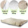 LAZY BAG Original Indoor  Outdoor Beanbag XL 250 litre giant beanbag Junior Beanbag Cushion Armchair for children  adults 160x120 Beige