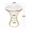 ZHNA Nordic Marble Tea Table Modern Sofa Side Table Small Apartment Corner Living Room Creative Small Round Coffee Table Color  A