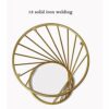 Modern Small Table Round Metal Dining Table Side Table Creative Small Coffee Table Round Tempered Glass Countertop Spiral Design Living room and