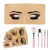 The Perfect Aid to Practicing Makeup Facial Eye Makeup Practice Board Silicone Practice Makeup Face Board Lash View Eyelids Training for Practice