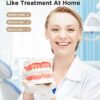 OKMIMO Teeth Whitening Strips 44 pcs Reduced Sensitive White Strips Enamel Safe Teeth Whitener Strips Teeth Whitening Kit with Fast Whitening Res