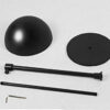 Black Half Circle Metal Adjustable hat Display Stand Racks