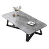 Round Coffee Table Coffee Table Black Coffee Tables for Living Room Modern Nordic Minimalist Style Small Side Table with Desktop and Metal Legs