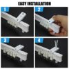 Bendable Ceiling Curved Curtain Track 3 Meters Flexible Curtain Track Ceiling Mount for Curtain Rail with Track Curtain System Bed Curtains Room