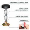 Krisler Adjustable Threaded Bed Frame Anti-Shake Tool for Bed, Headboard Stoppers, Bedside Headboards Prevent loosening Anti-Shake Fixer, Easy In
