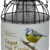 Green Jem Dome Caged Peanut Wild Bird Feeder, Designed To Deter Squirrels And Also Larger Garden Birds Such As Pigeons And Doves.