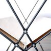 YANJ Nordic Coffee Table Magazine Foldable Magazine Rack Rack Wrought Iron Magazine Rack Living Room Stand Color E