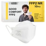 Good Mask Co. Good Comfort Adult FFP2 Face Masks Disposable and Comfortable Face Masks