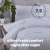 Silentnight Anti Allergy Double Duvet 7.5 Tog - All Year Round Quilt Duvet Anti-Bacterial and Machine Washable - Double Bed