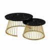 Round Coffee Table Marble Nest Table Nordic Fashion Living Room Round Sofa Side Table Office Coffee Table Space Saving Leisure Table Color  White