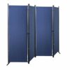 GOJOOASIS Room Dividers Folding Privacy Screens 4 Panel Partition White
