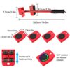 Furniture Mover by ONEON  17CM Steel TriDolly 3 Wheels Furniture Dolly for Moving 327KG Max Load Capacity 4 Pack  Subsidiary Furniture Lifter Set