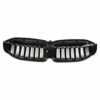 QWASZX Car Front Kidney Grille Grill, for B M W 3 Series G20 2019, Carbon Fiber Racing Bumper Radiator Mesh Mask Grilles Trim Cover Black