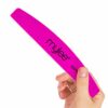 Mylee 3 Pack Double Sided Half Moon Nail File 100180 Grit  Salon Quality Nails Professional manicure tool  Use on Natural Nails or Extensions