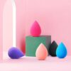 Hygea Beauty Makeup Sponge  Set of 5 Multicoloured NonLatex Soft Beauty Blender for Cream Powder and Liquid Teardrop  Multicolour