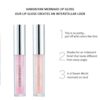 2PCS Diamond Liquid Glitter Shimmer Lipsticks Glossier Lip Gloss Lipstick Nude lip gloss metallic Light lipgloss shimmer Nonstick Cup Metallic Li