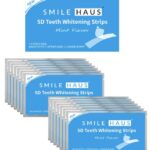 Smile Haus  Professional 5D Teeth Whitening Strips  14 Pouches 28 Strips  NonPeroxide Enamel Safe  Home Use