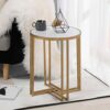 LXXSH Small Coffee Table Set of Indoor Outdoor Decorative Nesting Round Side End Accent Coffee Table Nightstands