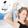 Electric Scalp Massager Head Massager with 4 Removable Fingers Attachments Waterproof Portable Neck Massager for Head Scalp Cleansing Relaxing
