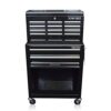 US PRO TOOLS TOOL CHEST TOOL BOX ROLLER CABINET GLOSS BLACK WITH DRAWER DIVIDERS!