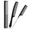 URAQT Hairdressing Combs Set 3pcs Hair Combs Hair Brushes Pin Tail Comb Anti Static Fine Tooth Cutting Comb Professional Salon Styling Comb