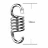 Dulau 4 Pieces Hammock Spring, Heavy Duty Extension Spring Suspension Hook Set, Galvanized Steel Suspension Hook Hanger Extension Spring for Gard