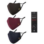 MASQ by QOne 4 Layer Reusable Washable Cotton Cloth Face Mask Combo for Men with Ear Loops Mask Strap Multicolor