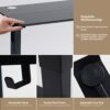 cheertech Electric Height Adjustable Standing Desk, Luxury Editon, 140 x 60cm Electric Sit Stand Desk Lifting Computer Workstation, Ergonomic Sta