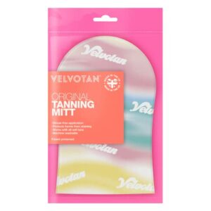 Holographic  The Original Tanning Mitt Velvotan  Self Tanning Applicator  Clever Lotion Resistant  Reusable  Sleek Application