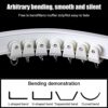 Bendable Ceiling Curved Curtain Track 3 Meters Flexible Curtain Track Ceiling Mount for Curtain Rail with Track Curtain System Bed Curtains Room