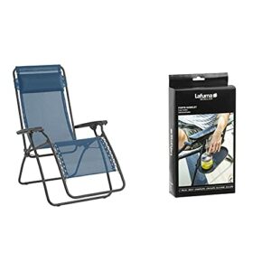 Lafuma RT 2 Loungers and Recliner, Océan, 87 x 68 x 114 cm & Cup Holder, copolymer/polypropylene, Anthracite