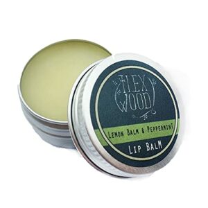Lemon Balm and Peppermint Lip Balm  all natural coldsore prevention palm oil free cruelty free plastic free moisturising lip balm handcrafted in