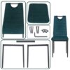 Secenart  OCTANGAL FOUR FOLDING TABLE STYLISH DESIGN COFFEE TABLEDURABLE MATERIALS 4 PIECES