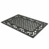 Chattels Classic Ornate Rubber Scroll Door Mat Garden Outdoor Heavy Duty 60 X 40cm (Open Diamond Grid Scroll Doormat Design)