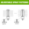 YESTAR Garden Sprinkler, Lawn Sprinkler for Watering Areas of 344 m²（3702 Sq. Ft.）, Oscillation Sprinkler with 17 Hose Nozzle and 180 Rotating Ad