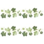 LAOKEAI Ivy Wall Stickers, Reusable Plant Decals, Wall Decals Vines Border Wall Decor Stickers for Kitchen Living Room Decorations(2 Unit*60cm)