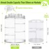 Boxalls Makeup Organiser Rotating Plus Size 8 Layer Large Capacity 360 Degree Cosmetics Organiser Spinning Make up Stand Clear Skincare Makeup Ca