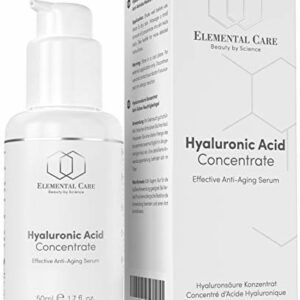 INTRODUCTORY OFFER Hyaluronic Acid Serum Vegan 50ml Opal Glass  Powerful Highly Dosed AntiAging Face Serum  Great AntiWrinkle Skin Care Moisturis