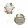 ZHNA Nordic Marble Tea Table Modern Sofa Side Table Small Apartment Corner Living Room Creative Small Round Coffee Table Color  A