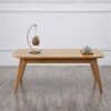 SFFZY Modern Wood Table Kotatsu Japanese Style Living Room Furniture Coffee Table Walnut Color Asian Center Table Wooden
