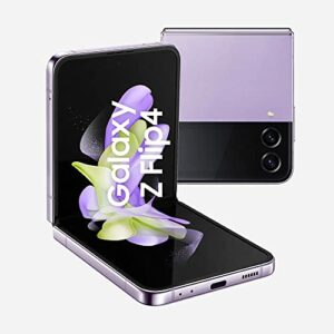 Galaxy Z Flip 4 5G Smartphone 256GB SMF721N  Sim Free Factory Unlocked Android Folding Phone Dual SIM 1x Nano  1x eSIM Bora Purple 2022 Korean In