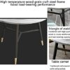 DZFURNIT Office Table and Chair Set Business Coffee Table Table and Chair Combination Restaurant Soild Wooden Round Table 80cm Office Conference