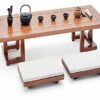 WANGQW Low Table Vintage Tea Table Tea Ceremony Table Zen Table Computer Desk for Tatami Height Coffee Table Living Room Small Long Japanesestyle