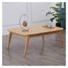 SFFZY Modern Wood Table Kotatsu Japanese Style Living Room Furniture Coffee Table Walnut Color Asian Center Table Wooden